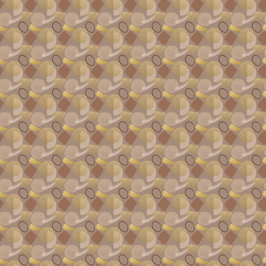 Abstract Geometric Brown & Gold Pattern Acrylic Sheet - CMB Pattern Acrylic